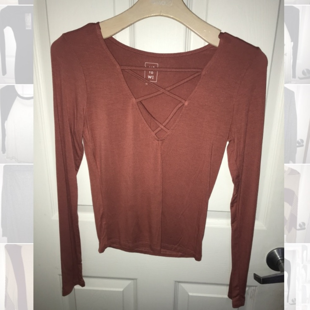 Long sleeve pink shirt